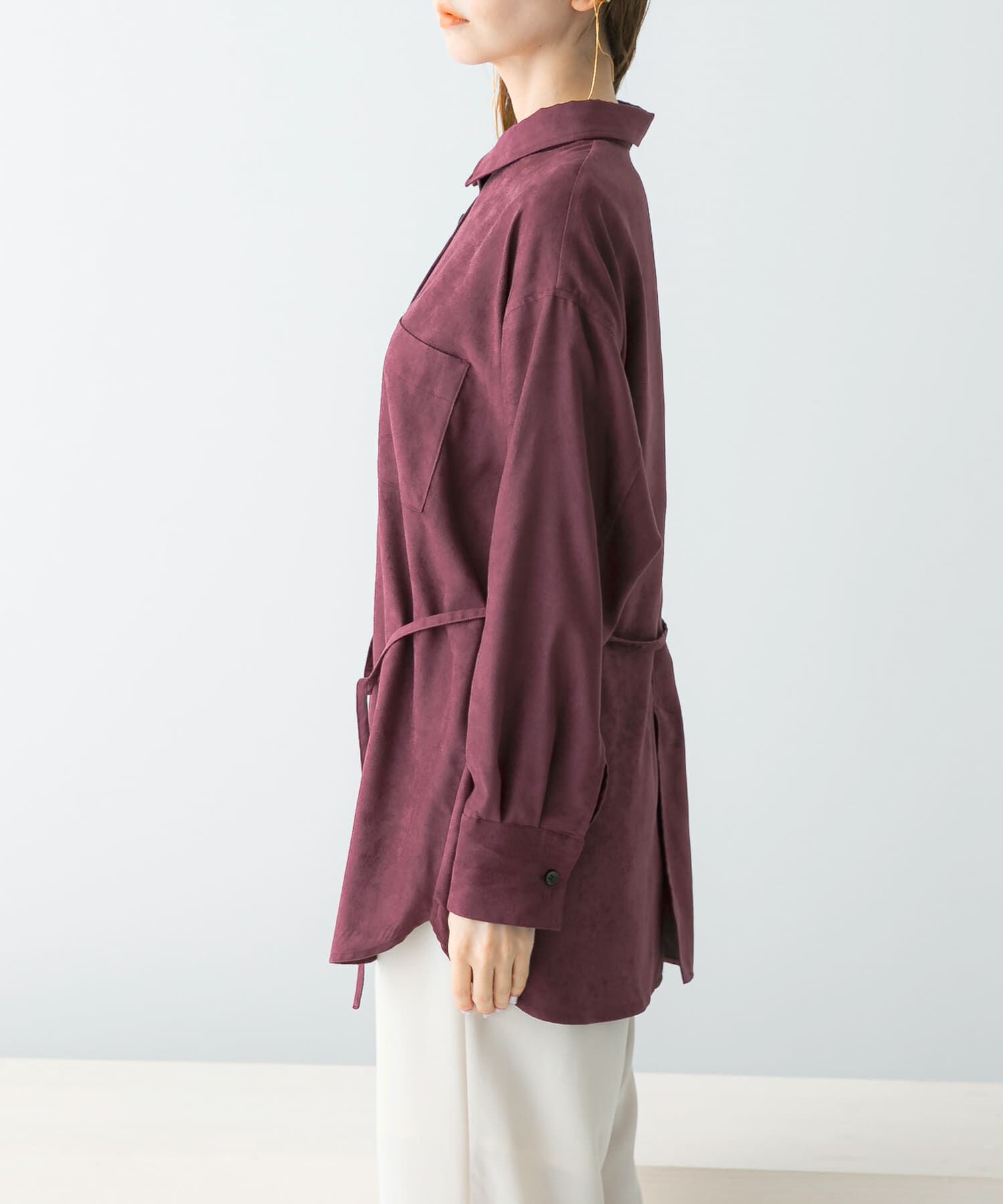 URBAN RESEARCH ROSSO「ピーチタッチデザインシャツ」|シャツ・ブラウス|