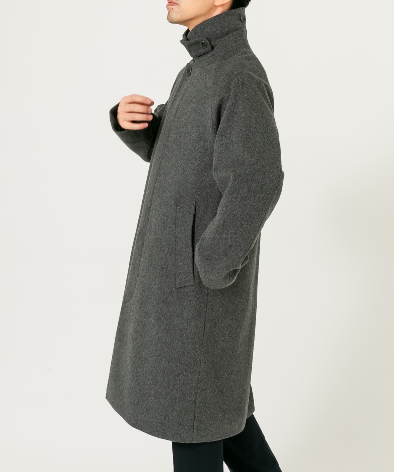 URBAN RESEARCH ROSSO「スーパー100 オーバーバルマカンコート」|ステンカラーコート|