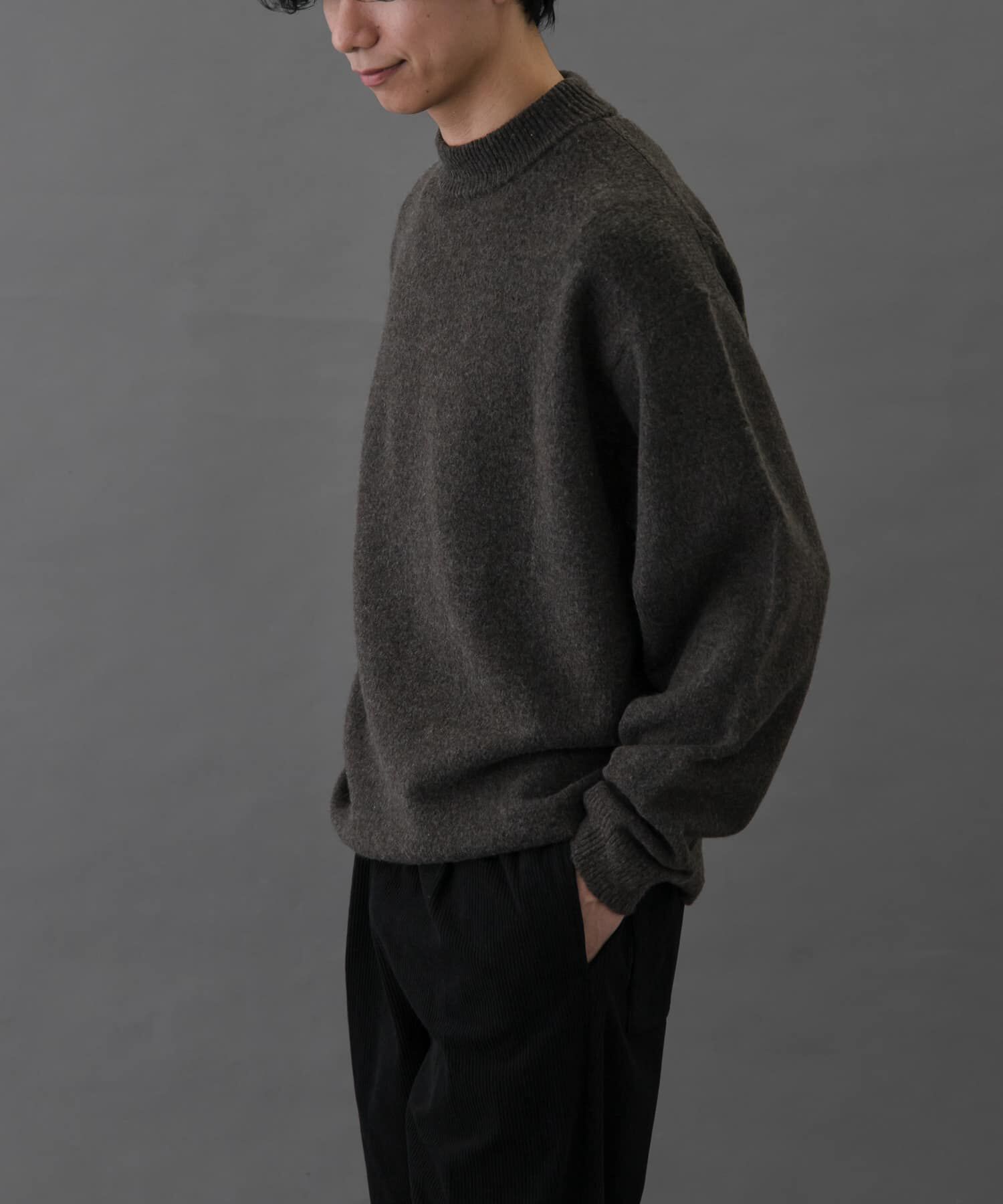 URBAN RESEARCH DOORS「FORK&SPOON　Ricotta モックネックニット」|ニット・セーター|