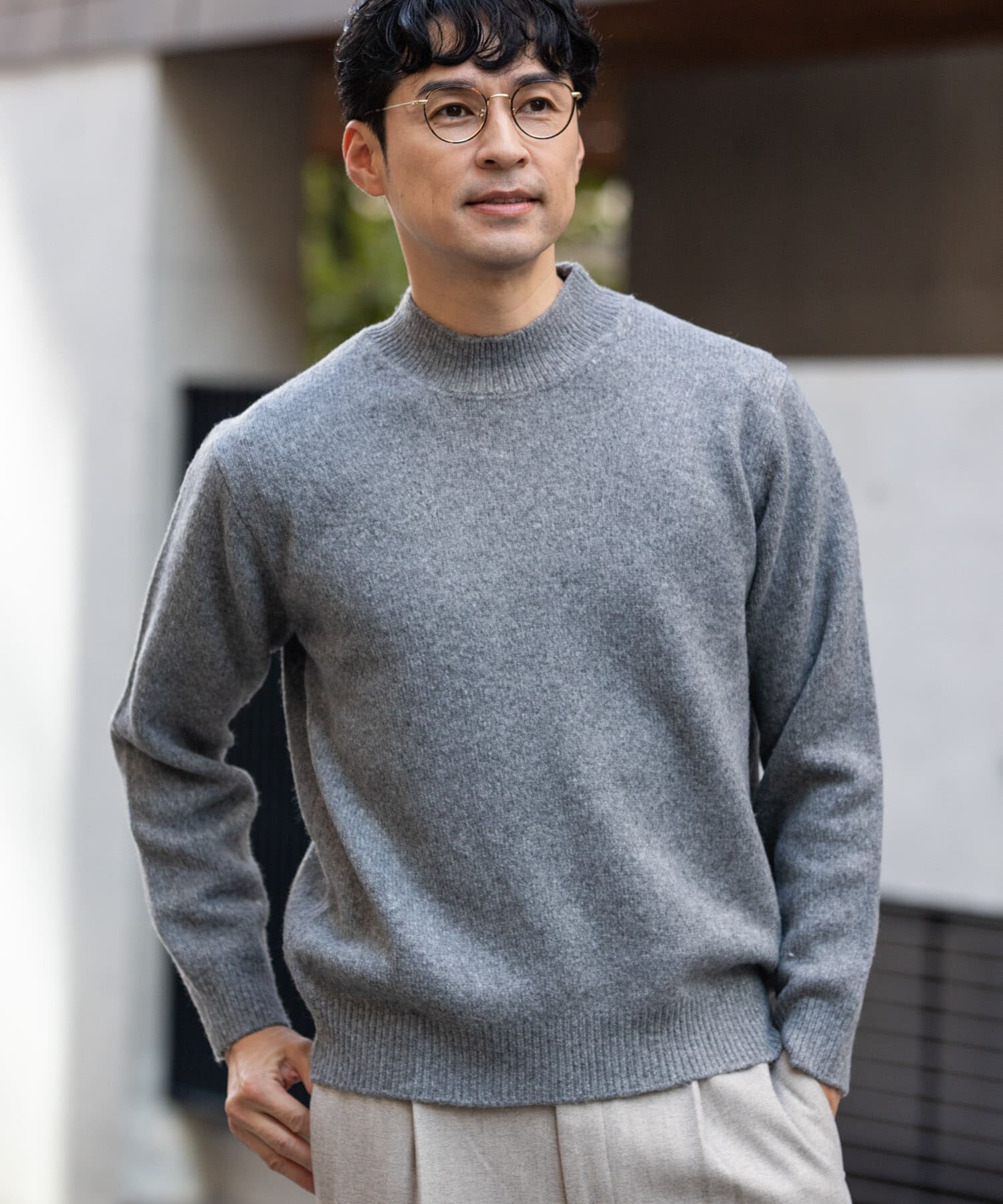 URBAN RESEARCH ROSSO「エアリーモックネックニット」|ニット・セーター|