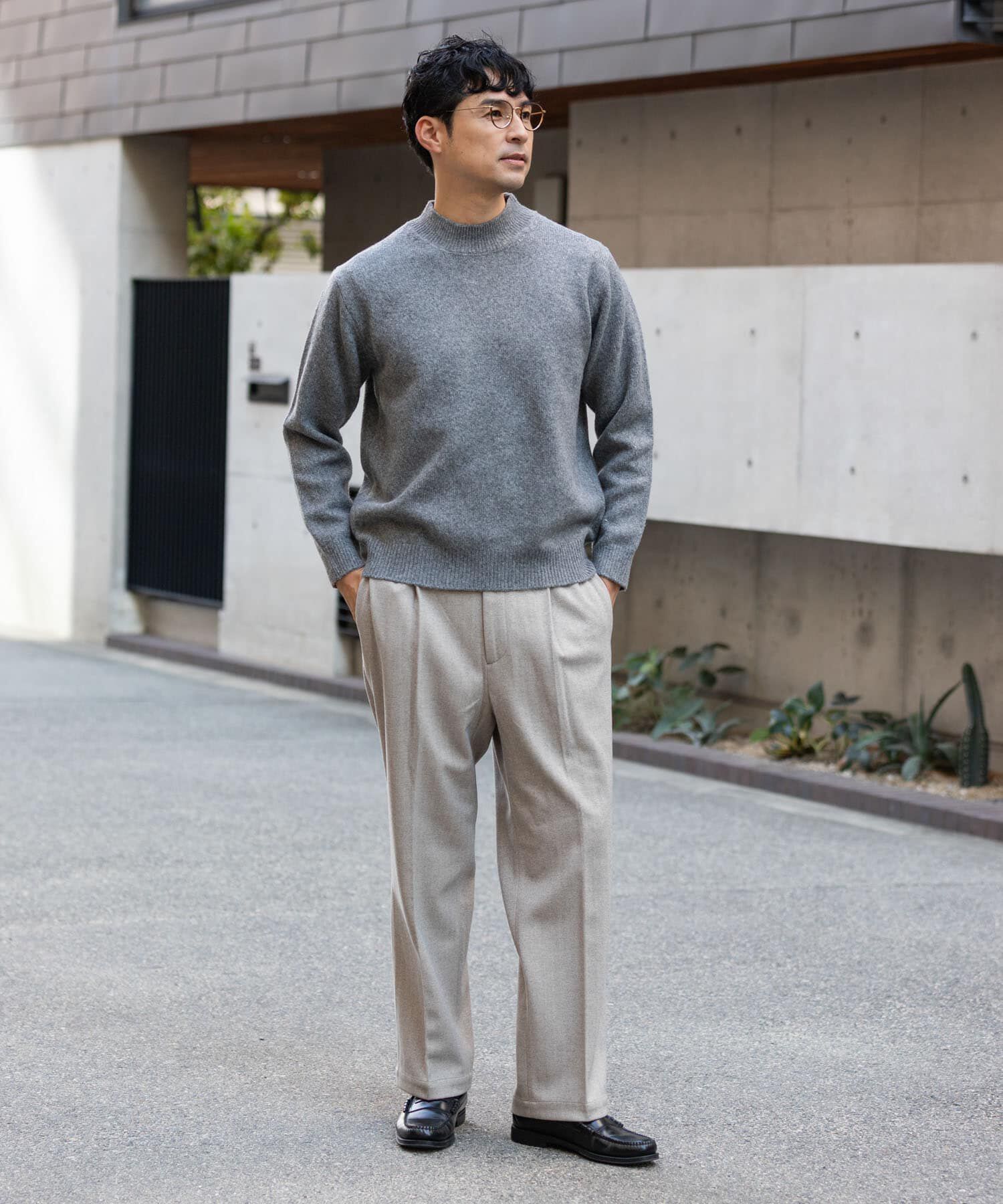 URBAN RESEARCH ROSSO「エアリーモックネックニット」|ニット・セーター|