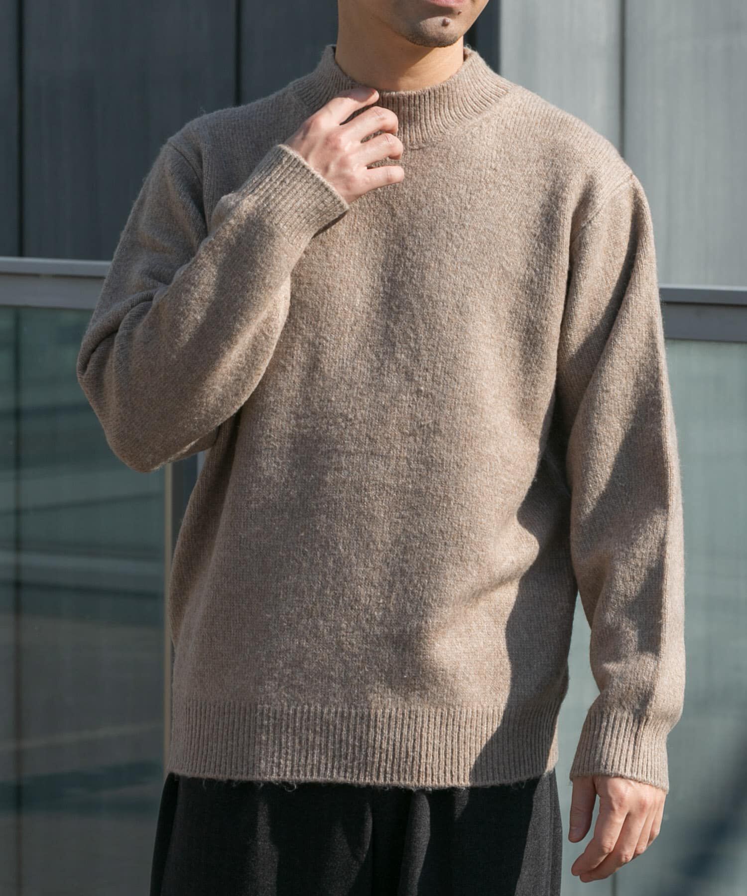 URBAN RESEARCH ROSSO「エアリーモックネックニット」|ニット・セーター|