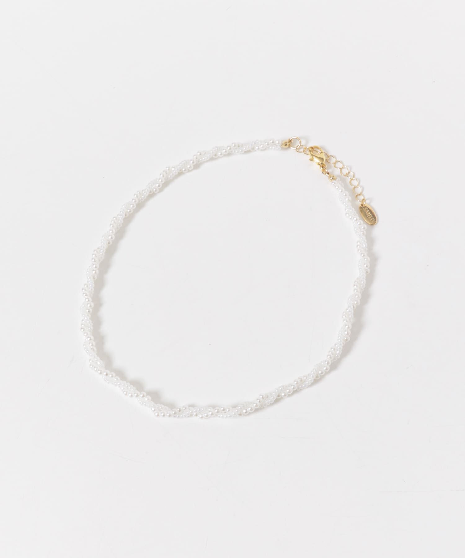 SMELLY「パールビーズツイストネックレス」|ネックレス|