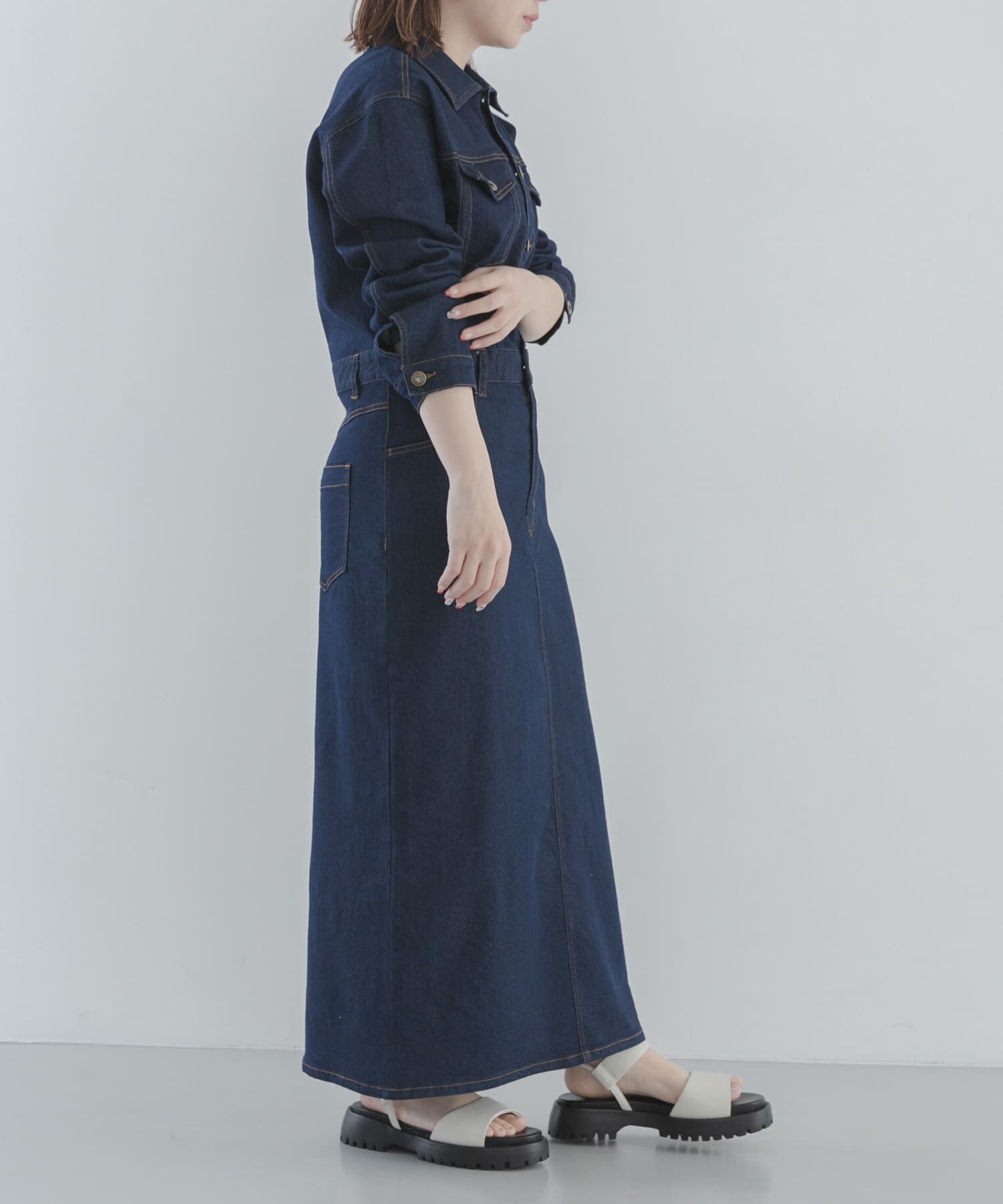 Sonny Label 「デニムジャンパースカート」|ワンピース|