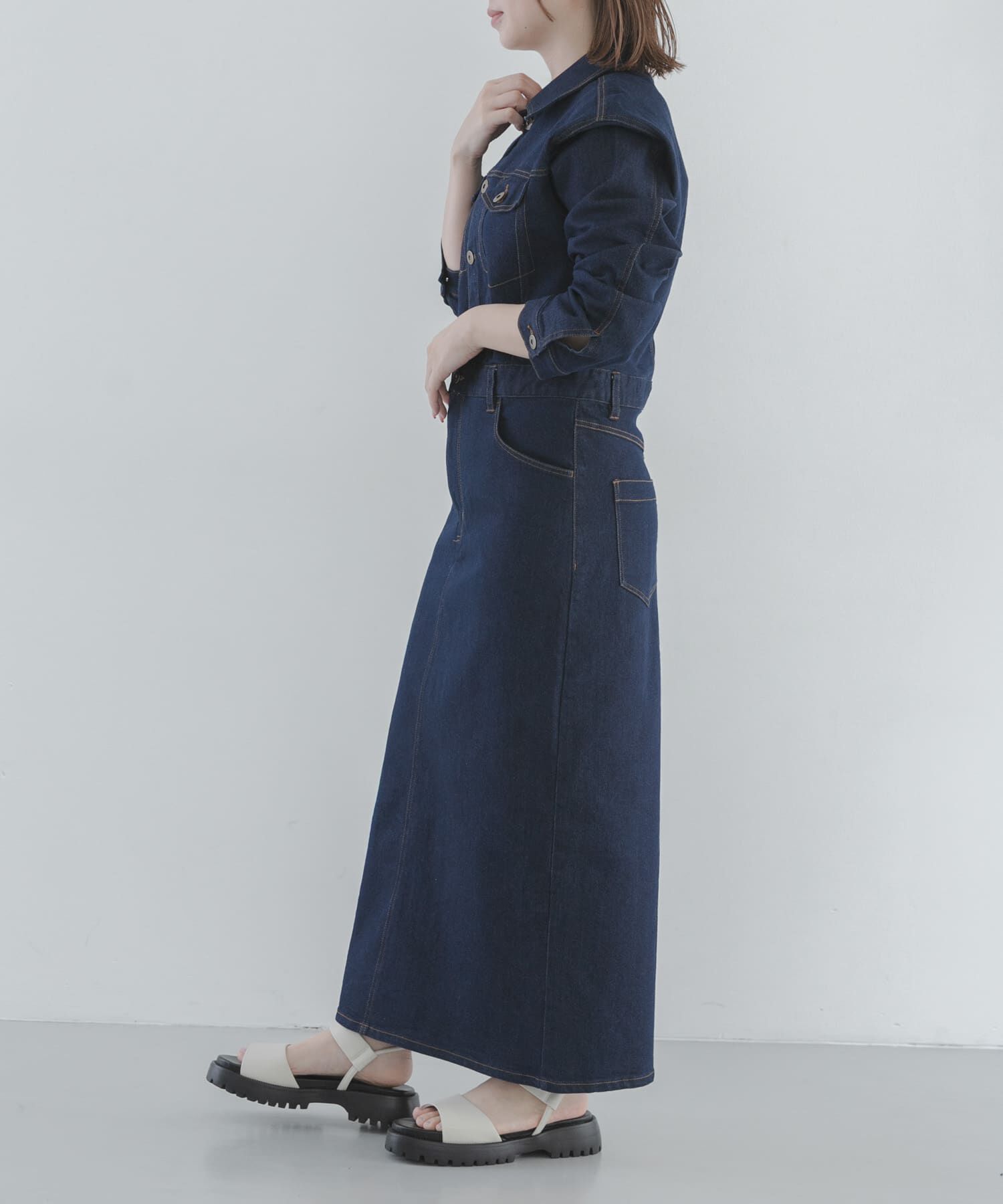 Sonny Label 「デニムジャンパースカート」|ワンピース|