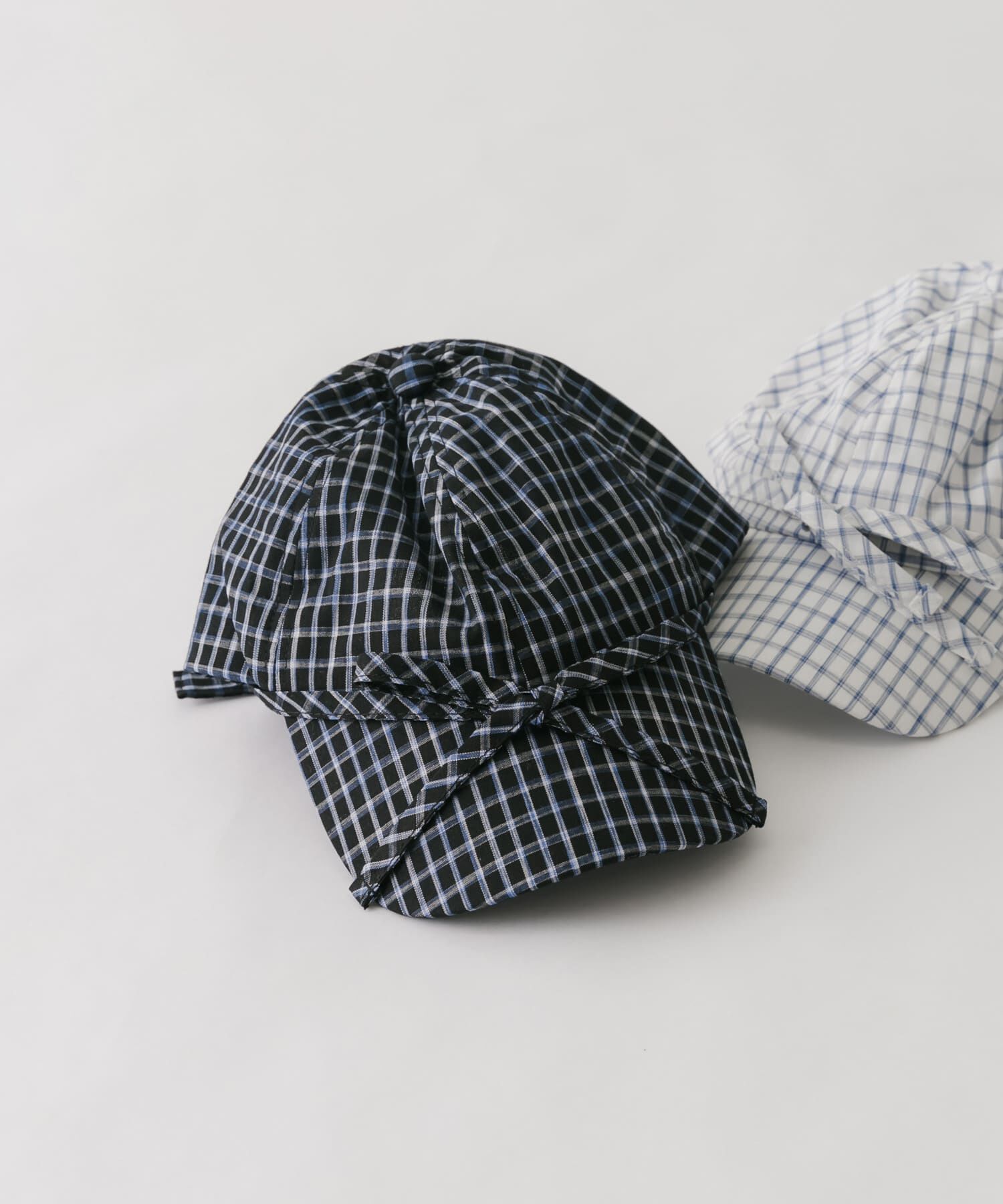 SMELLY「フロントリボンチェックキャップ」|キャップ・キャスケット|ブラック