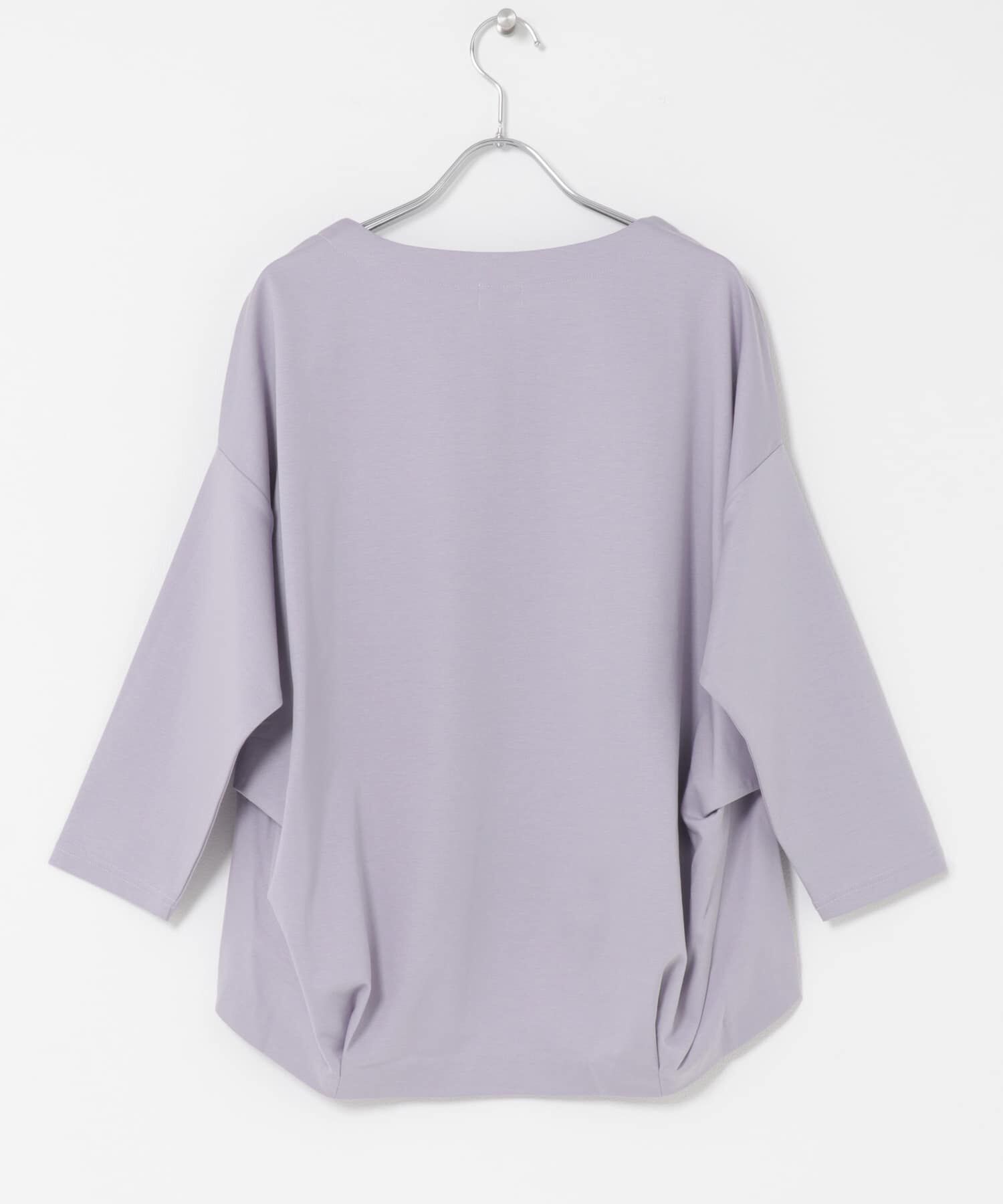 URBAN RESEARCH DOORS「コットンバックタック7分袖プルオーバー」|Tシャツ・カットソー|