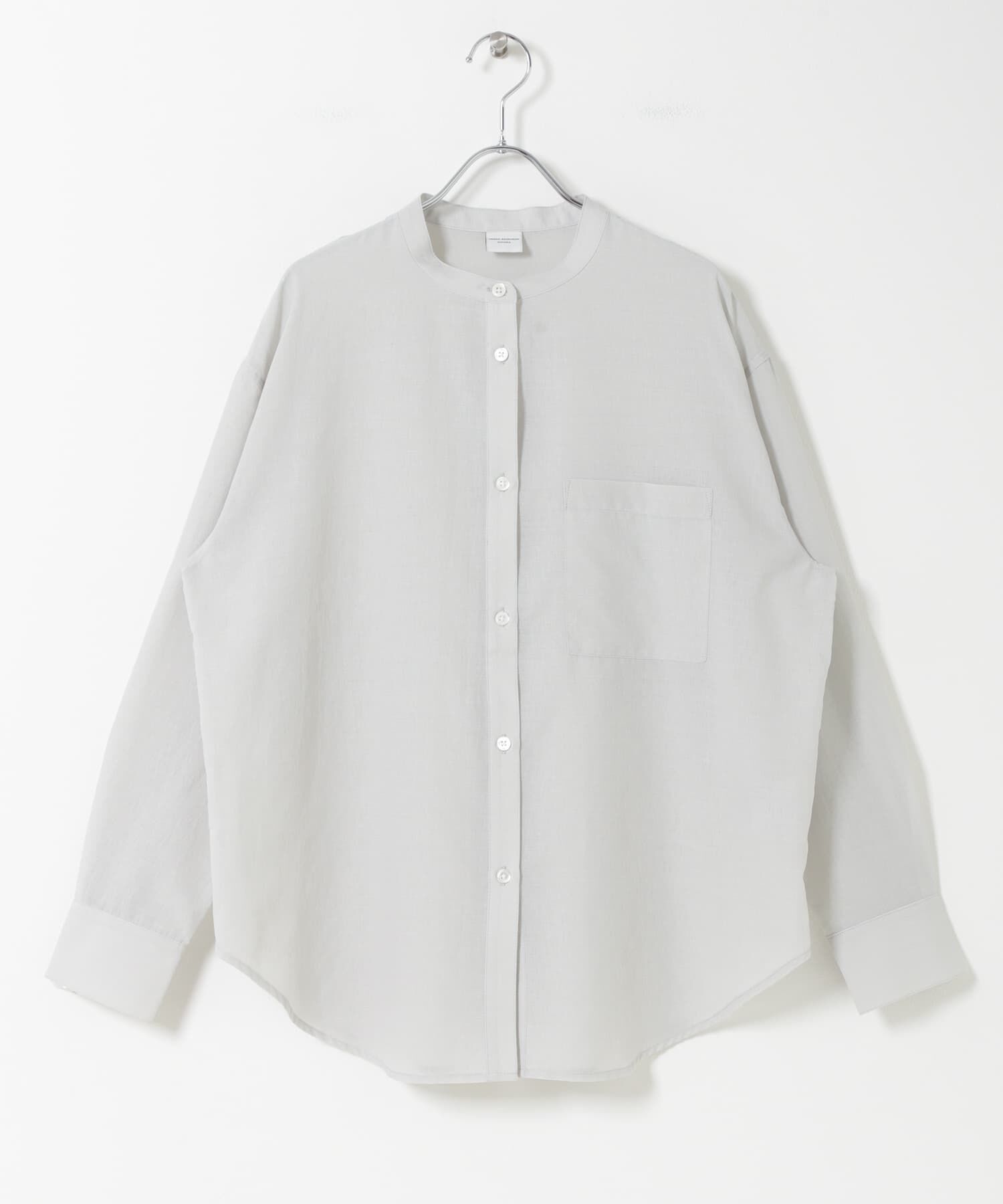 URBAN RESEARCH DOORS「『UR TECH』バンドカラーシャツ」|シャツ・ブラウス|