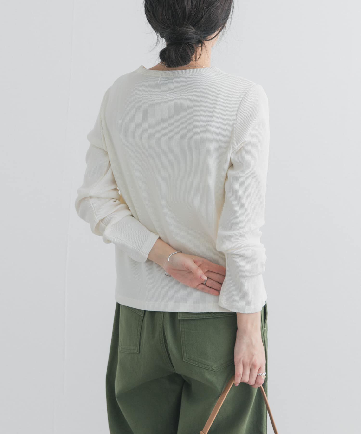 URBAN RESEARCH DOORS「リブボタンカットカーディガン」|カーディガン|