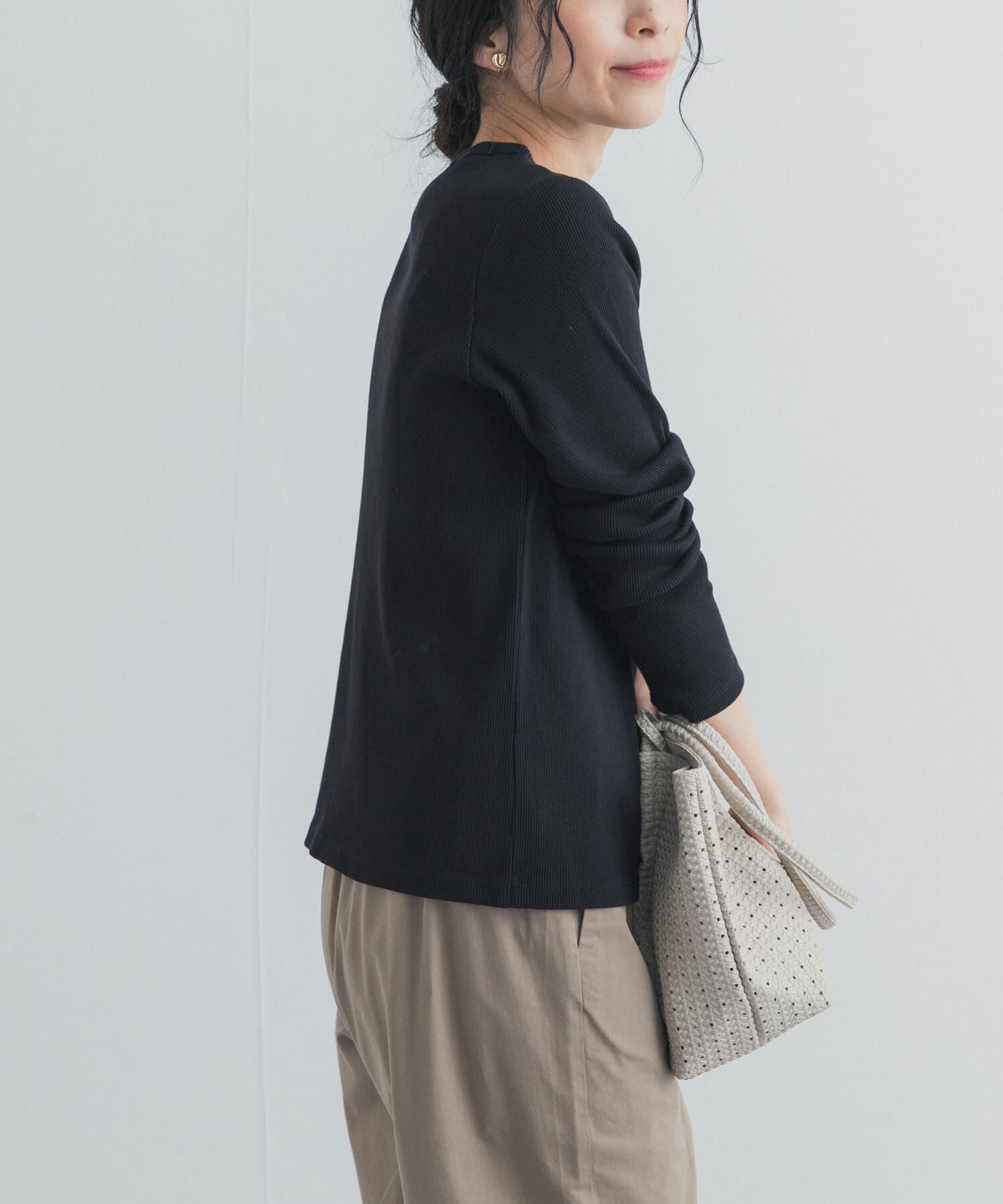 URBAN RESEARCH DOORS「リブボタンカットカーディガン」|カーディガン|