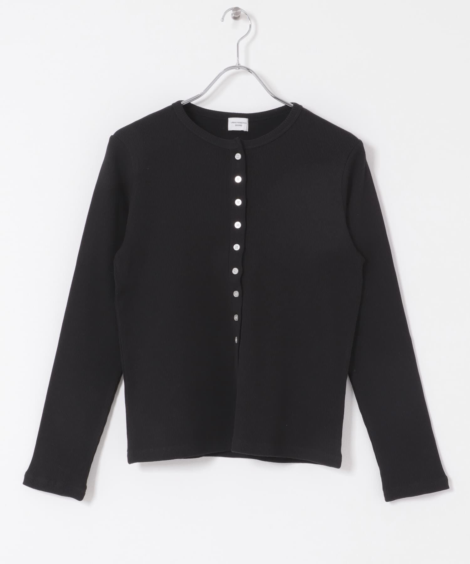 URBAN RESEARCH DOORS「リブボタンカットカーディガン」|カーディガン|
