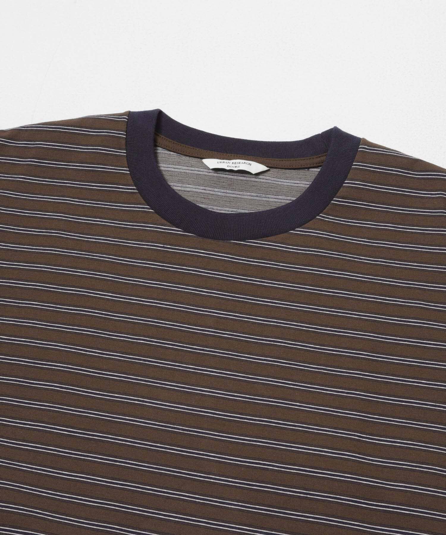 URBAN RESEARCH DOORS「プレーティングマルチボーダーTシャツ」|Tシャツ・カットソー|
