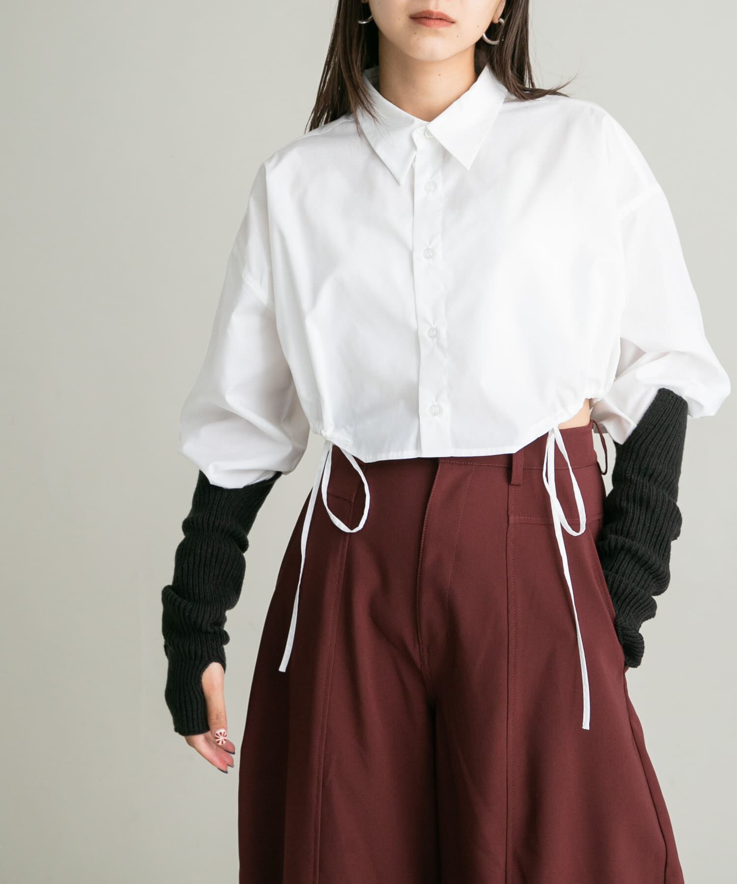  「スリットリブアームウォーマー」|手袋|