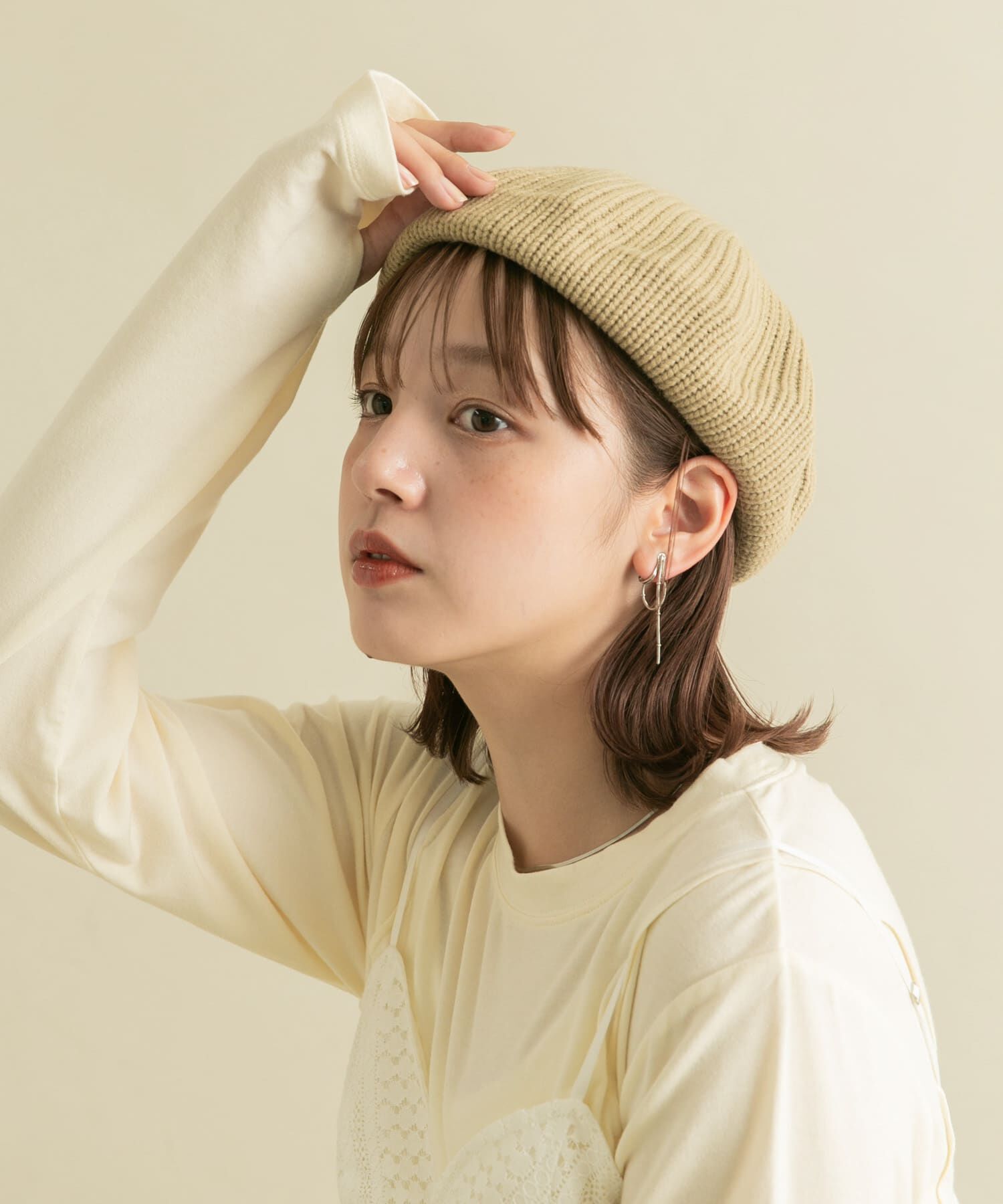  「ニットベレー帽」|ハンチング・ベレー帽|