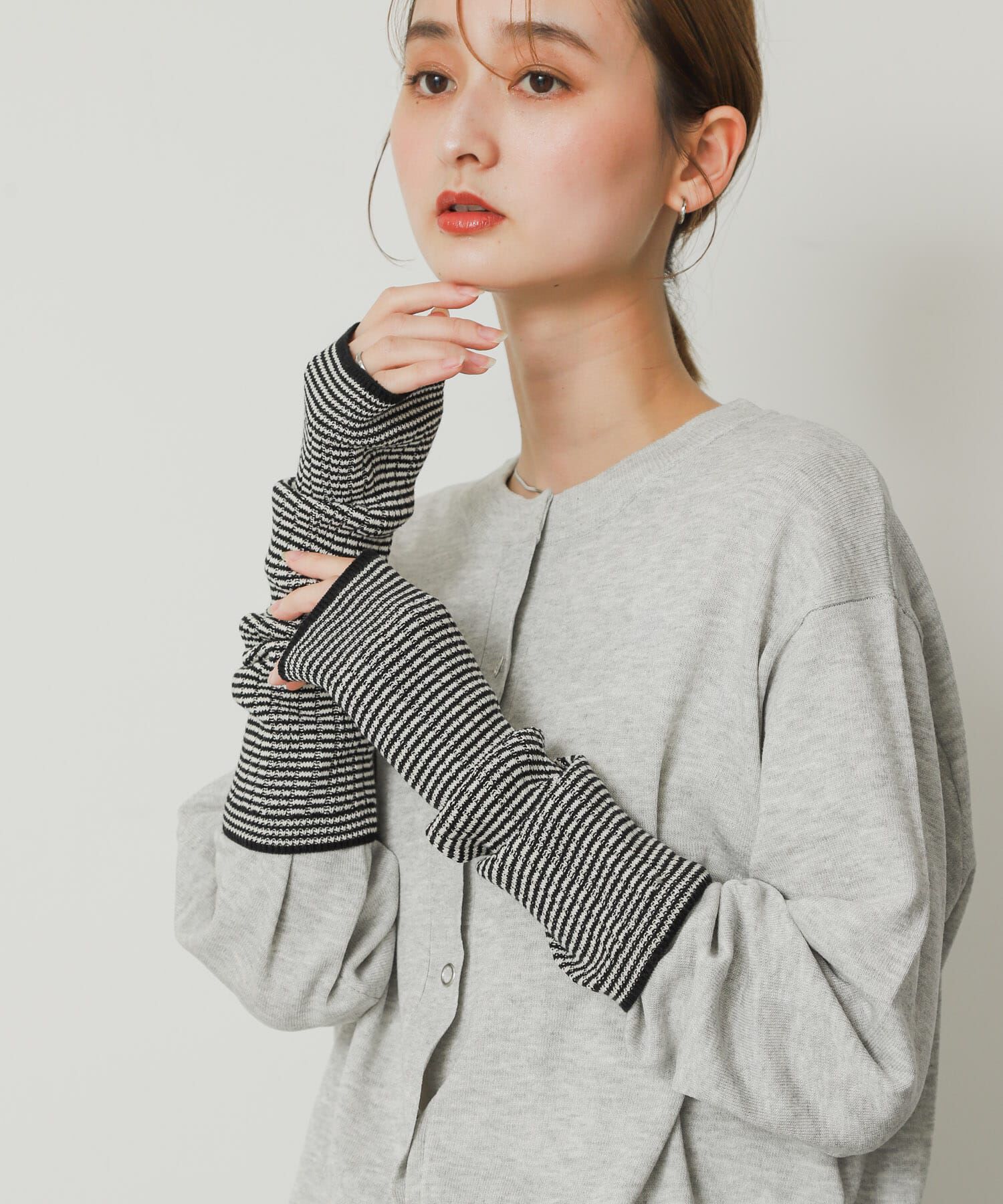 SENSE OF PLACE by URBAN RESEARCH「アソートアームウォーマー」|手袋|ブラック系その他