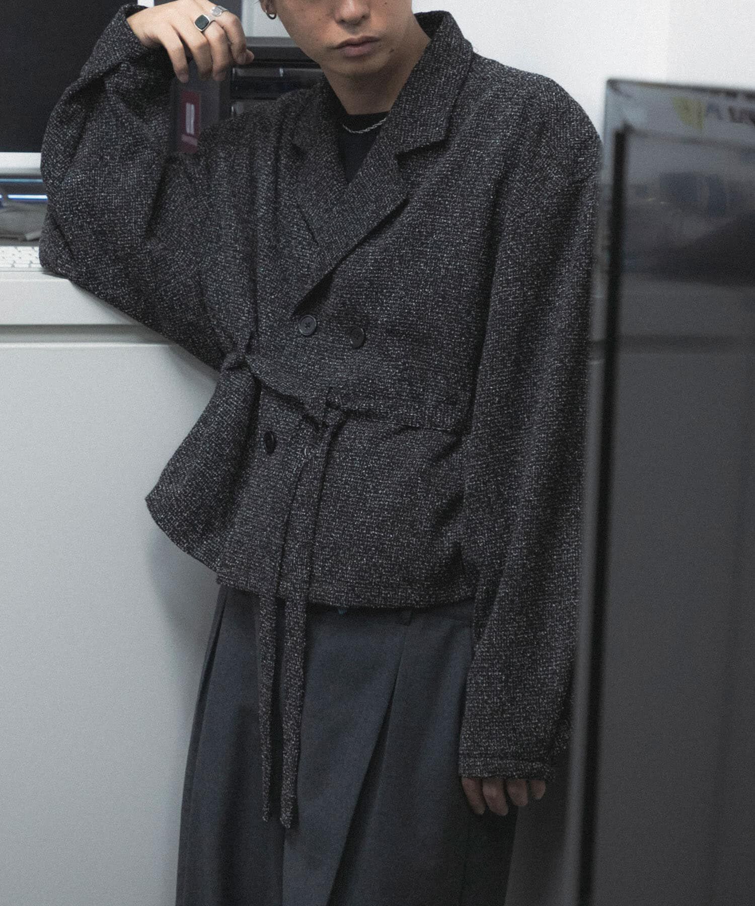 SENSE OF PLACE by URBAN RESEARCH「『わたべ&times;SOP』『ｾｯﾄｱｯﾌﾟ対応』ﾂｲｰﾄﾞﾀﾞﾌﾞﾙﾌﾞﾚｽﾄ  」|その他|ブラック系その他