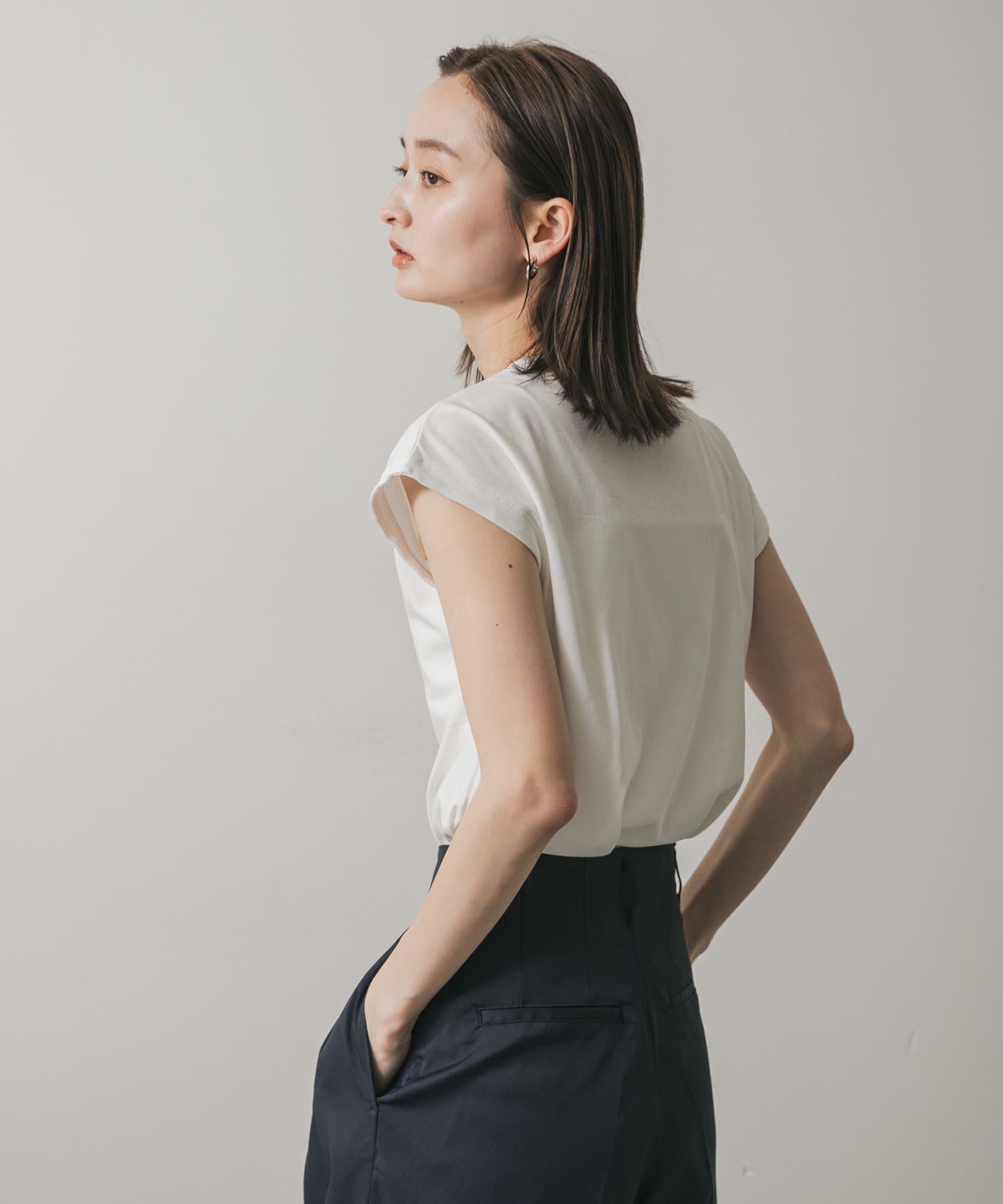 SENSE OF PLACE by URBAN RESEARCH「『UR TECH ひやサラクール』 クールタッチフレンチスリーブTシャツ」|Tシャツ・カットソー|