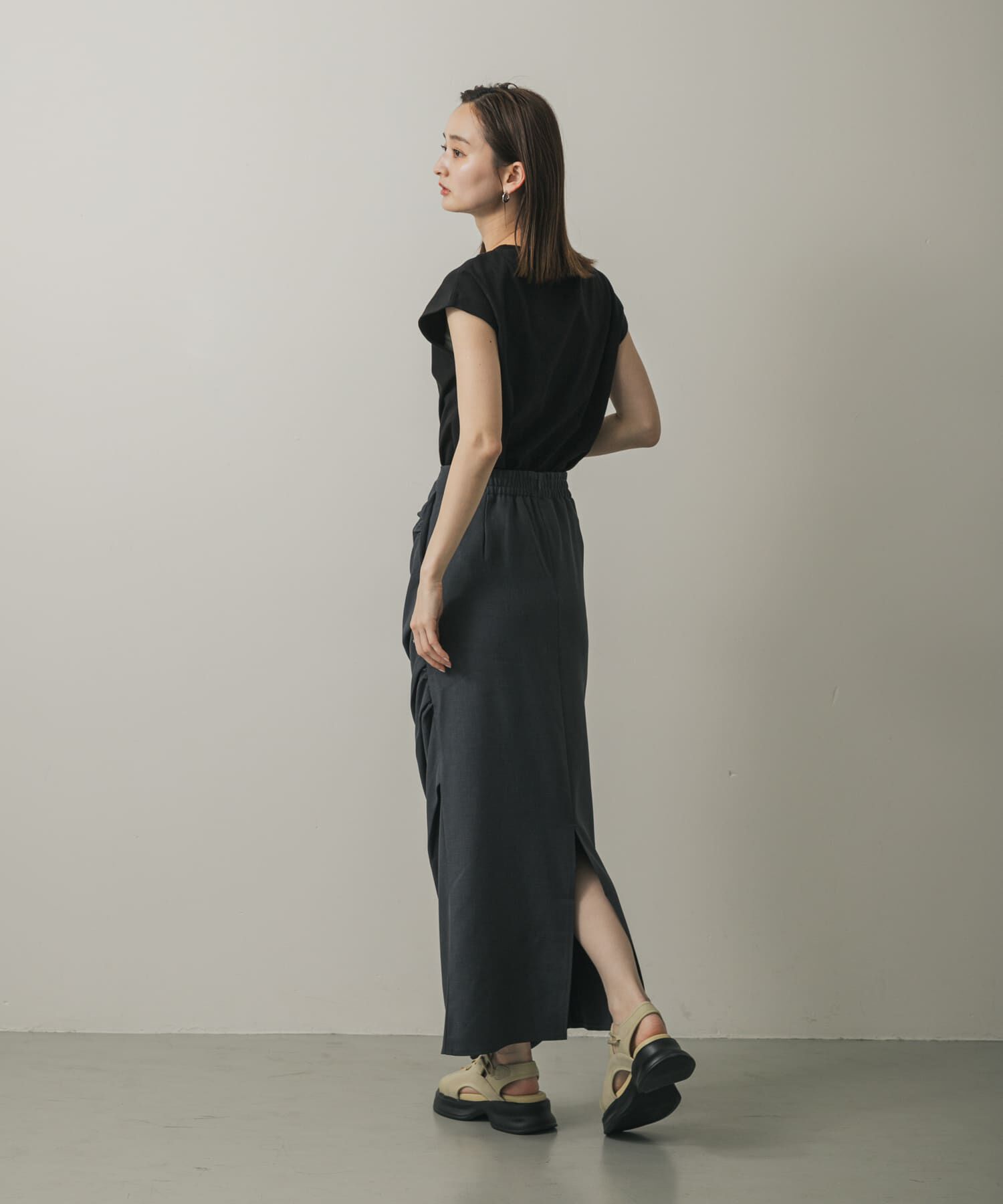 SENSE OF PLACE by URBAN RESEARCH「『UR TECH ひやサラクール』 クールタッチフレンチスリーブTシャツ」|Tシャツ・カットソー|