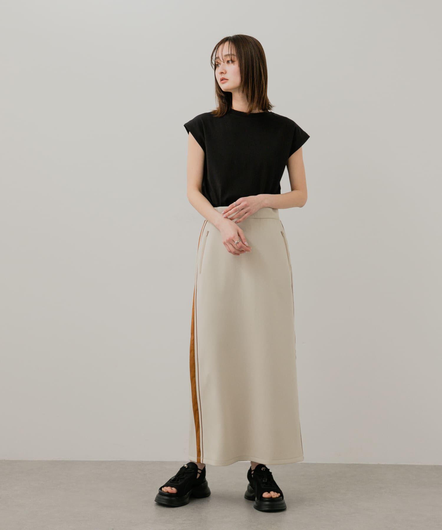 SENSE OF PLACE by URBAN RESEARCH「『UR TECH ひやサラクール』 クールタッチフレンチスリーブTシャツ」|Tシャツ・カットソー|