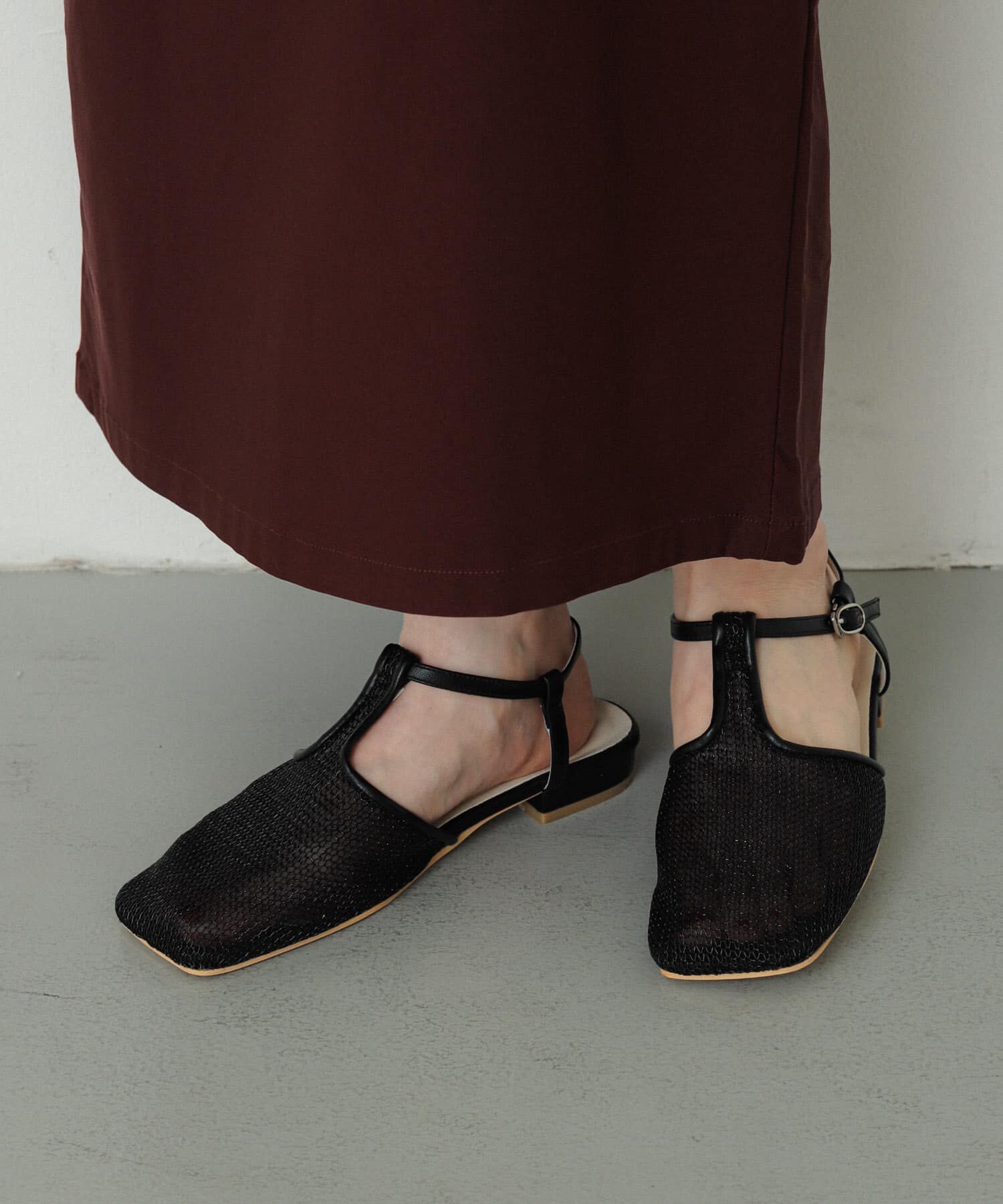 SENSE OF PLACE by URBAN RESEARCH「Tストラップメッシュサンダル」|サンダル|