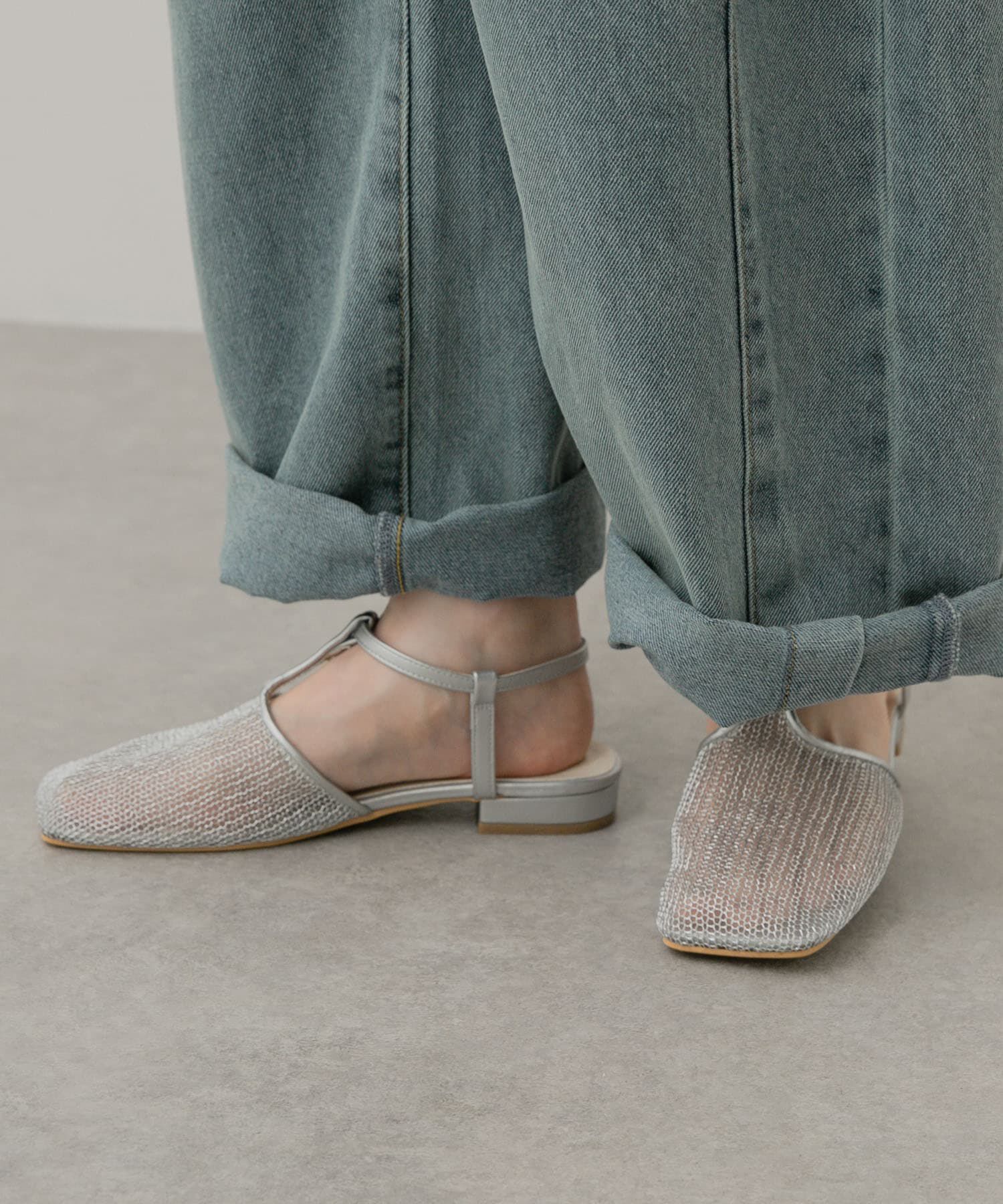 SENSE OF PLACE by URBAN RESEARCH「Tストラップメッシュサンダル」|サンダル|