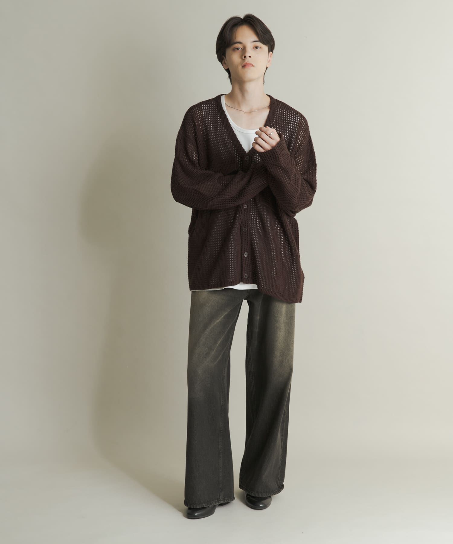 SENSE OF PLACE by URBAN RESEARCH「WポケットVネックニットカーディガン」|カーディガン|