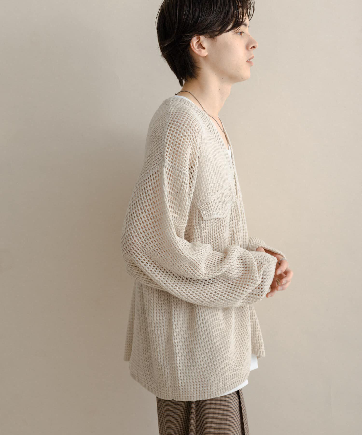 SENSE OF PLACE by URBAN RESEARCH「WポケットVネックニットカーディガン」|カーディガン|