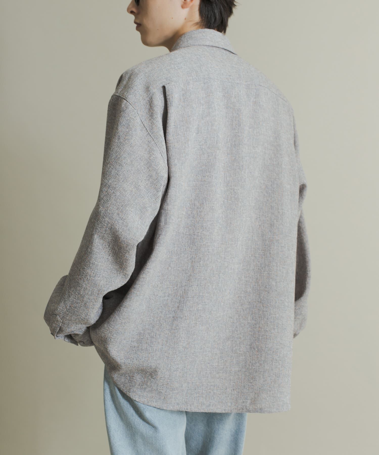 SENSE OF PLACE by URBAN RESEARCH「ライトツイードレギュラーカラーシャツ」|シャツ・ブラウス|