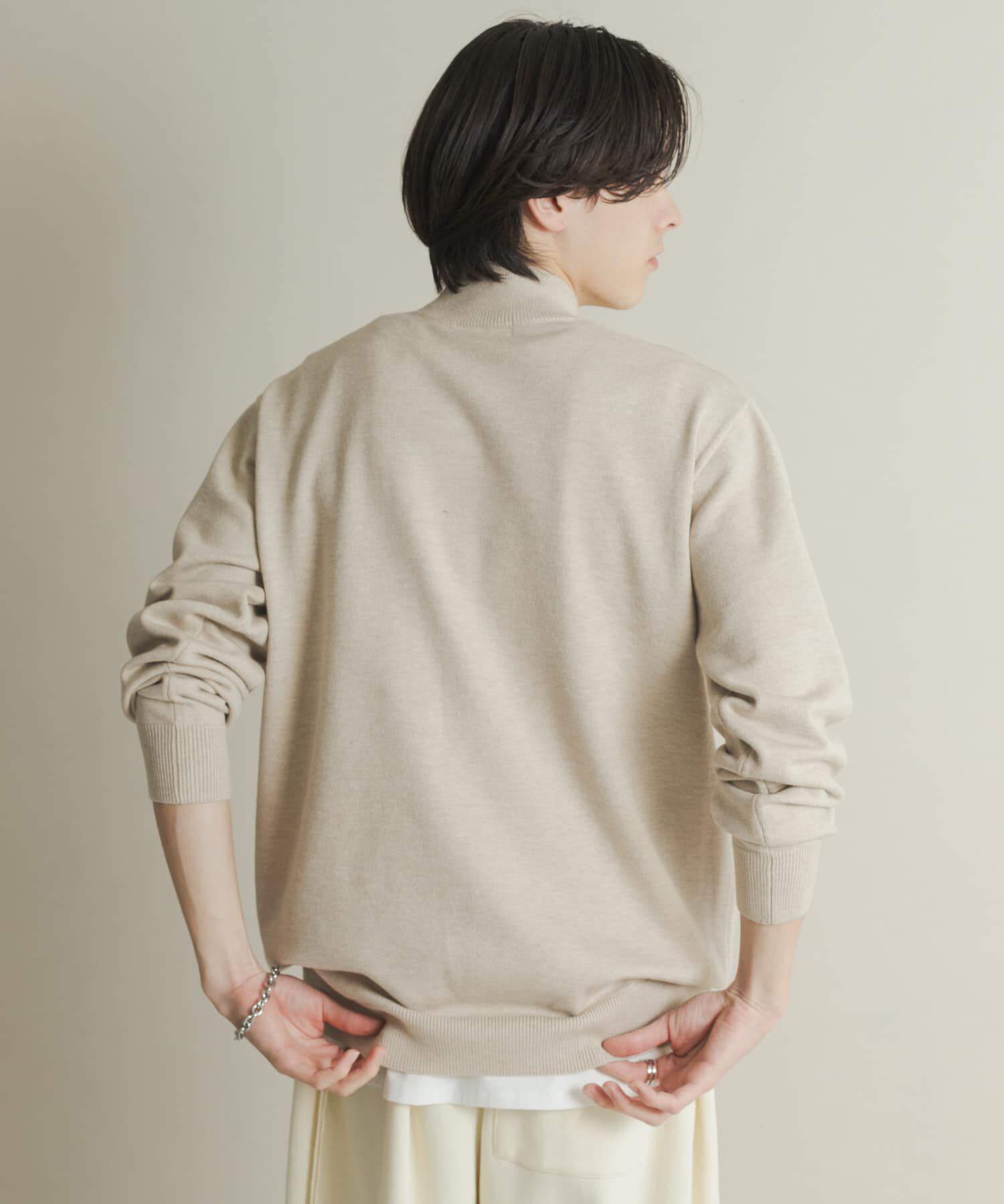 SENSE OF PLACE by URBAN RESEARCH「『一部WEB限定カラー』『洗濯可/毛玉防止』ストレッチモックネックニット」|ニット・セーター|