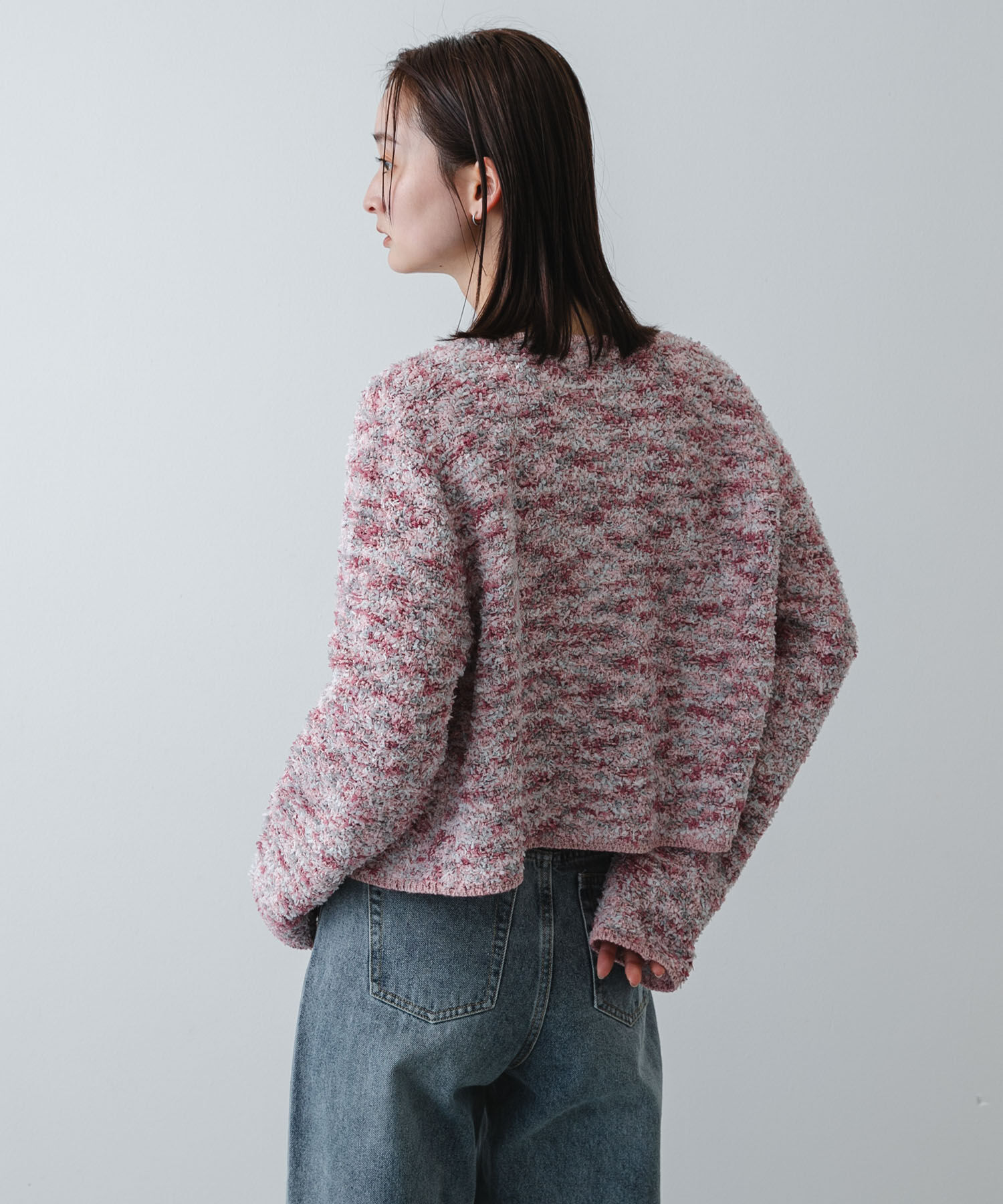 SENSE OF PLACE by URBAN RESEARCH「『洗濯可』ミックスツイードカーディガン」|カーディガン|