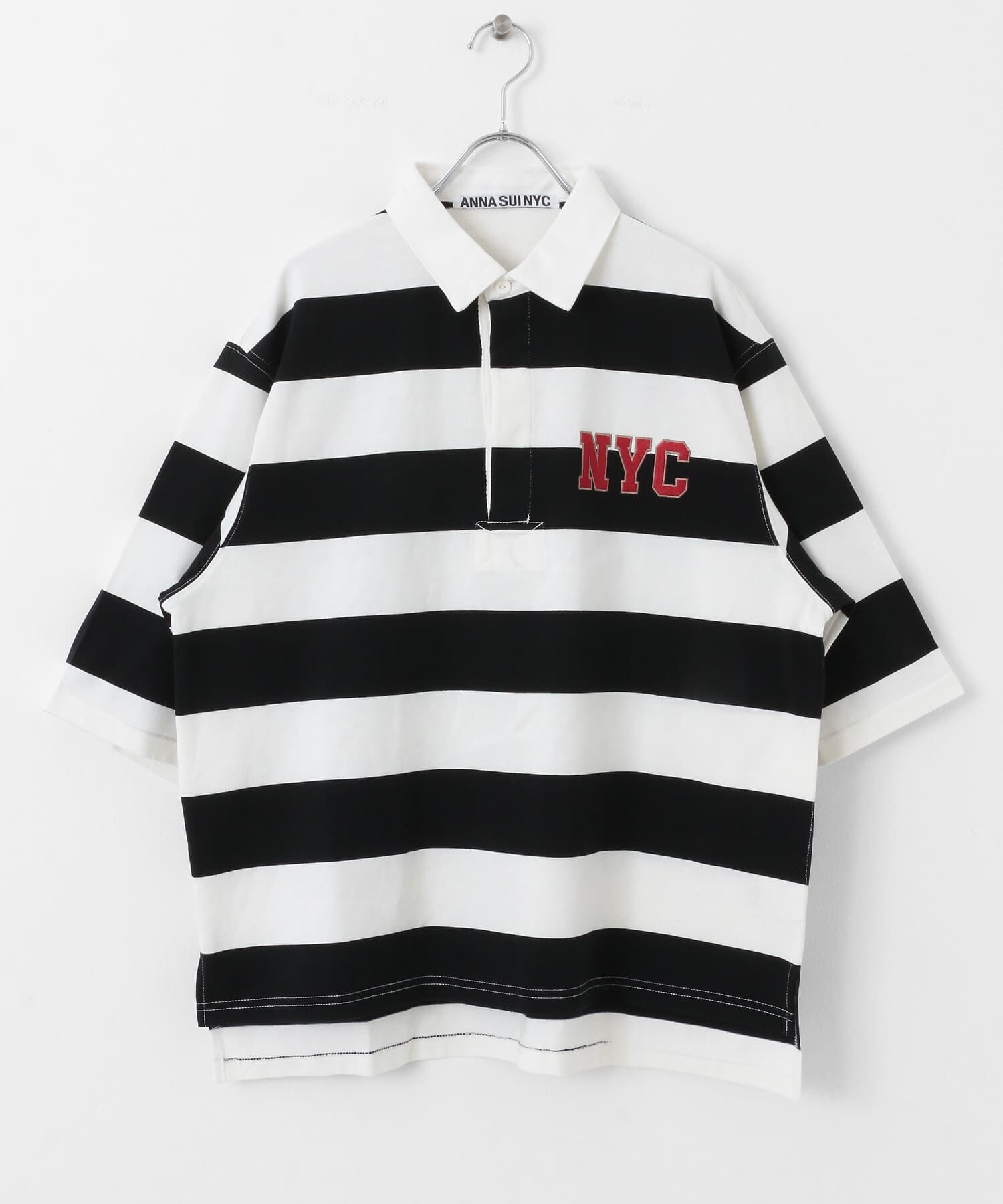 SENSE OF PLACE by URBAN RESEARCH「ANNA SUI NYC　マルチカラーラガーポロシャツ」|ポロシャツ|