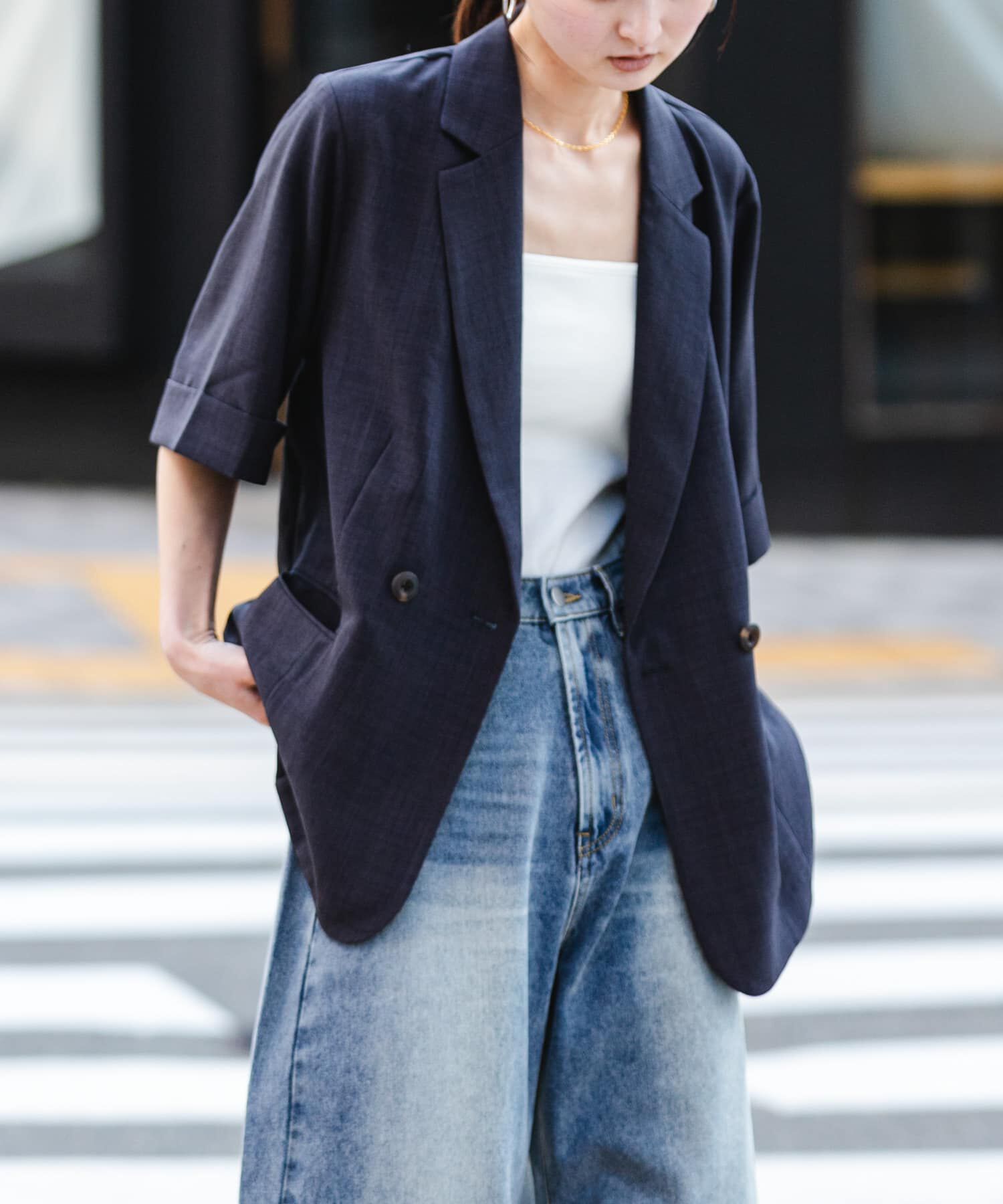 SENSE OF PLACE by URBAN RESEARCH「『UR TECH DRYLUXE』リネンライクジャケット」|その他|