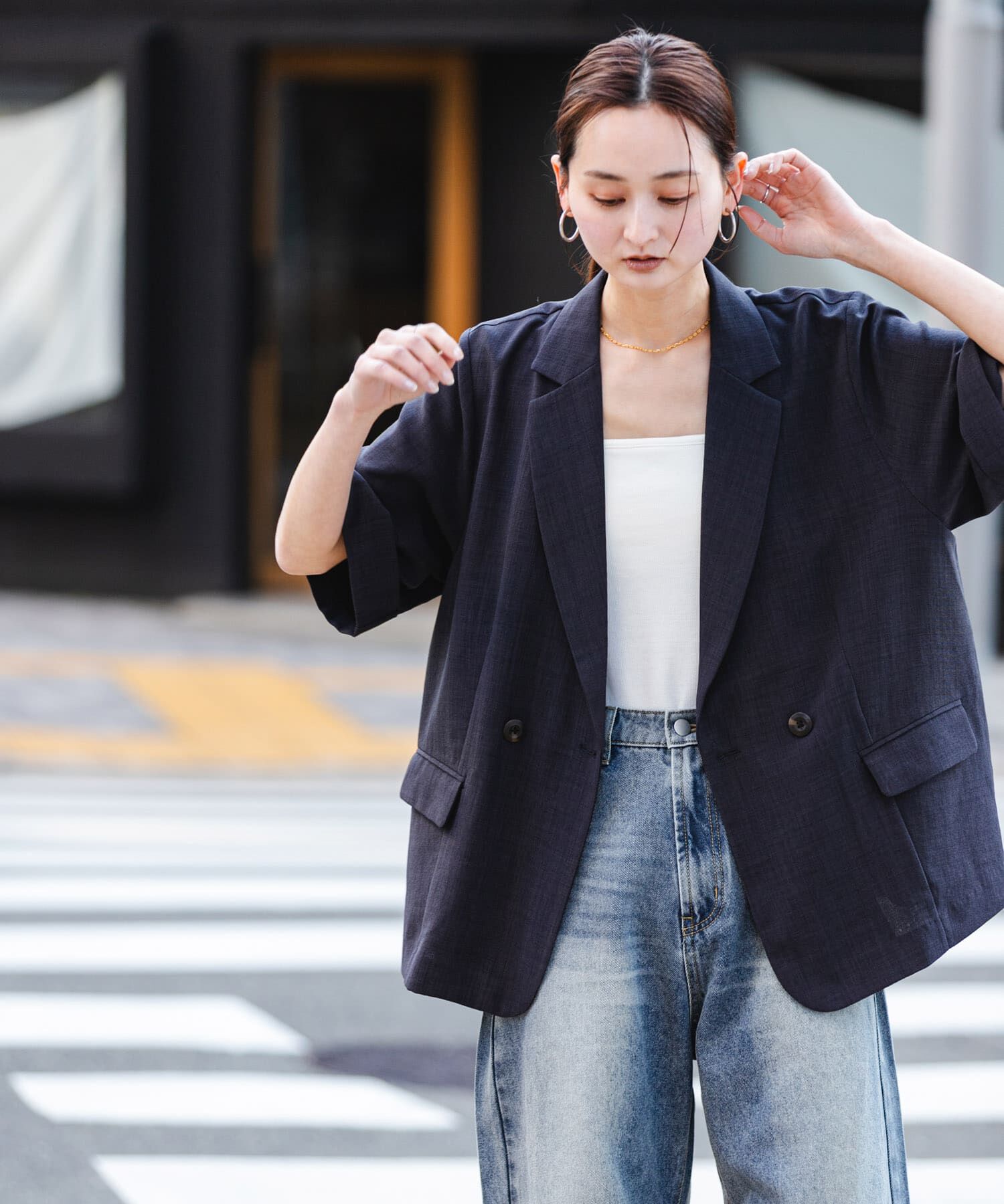 SENSE OF PLACE by URBAN RESEARCH「『UR TECH DRYLUXE』リネンライクジャケット」|その他|