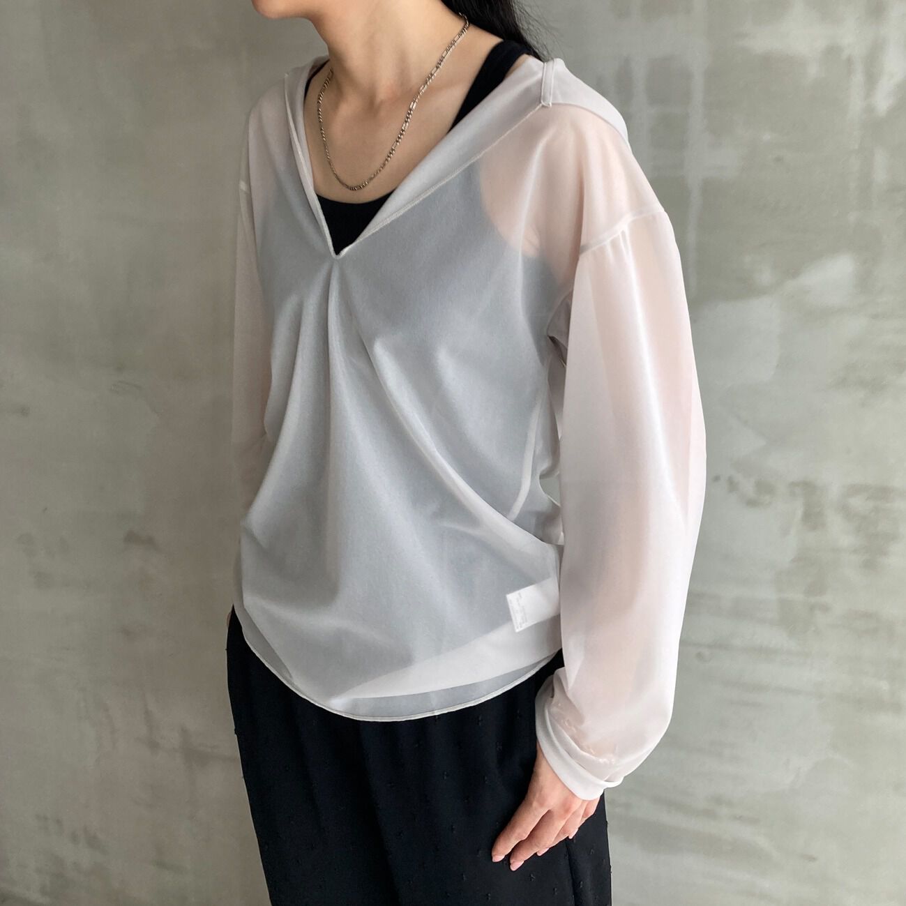 HELIOPOLE「HELIOPOLE SHEER HOODIE PULLOVER」|Tシャツ・カットソー|