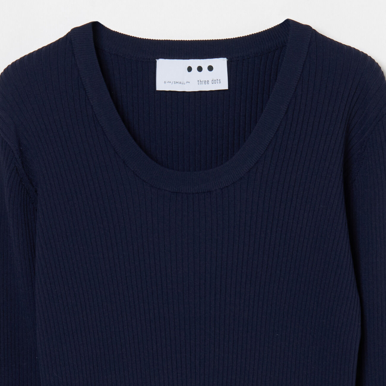  「three dots LUXE RAYON RIB JESSICA」|Tシャツ・カットソー|