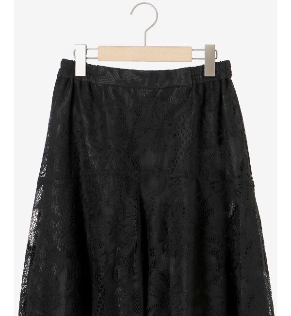 le.coeur blanc「ガーデンレースイレヘムスカート」|フレア|