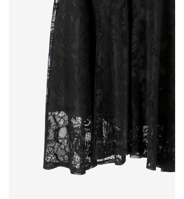 le.coeur blanc「ガーデンレースイレヘムスカート」|フレア|