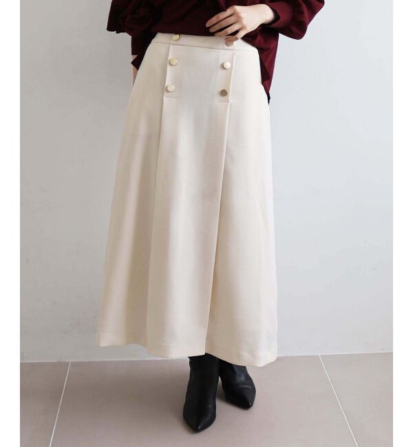 le.coeur blanc「《手洗い可能》カルゼマリントラペーズスカート」|スカート|