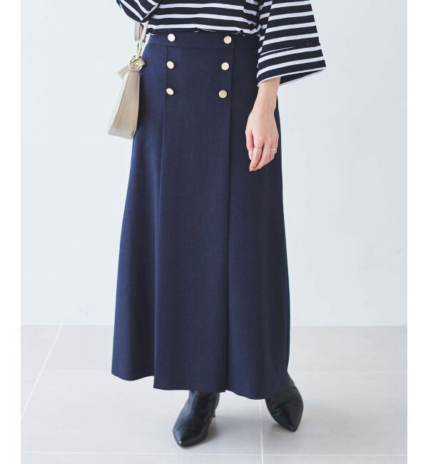 le.coeur blanc「《手洗い可能》カルゼマリントラペーズスカート」|スカート|