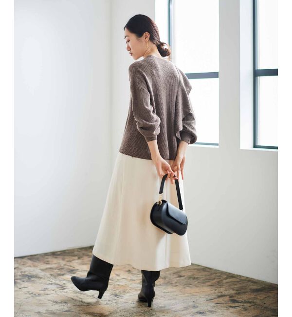 le.coeur blanc「《手洗い可能》カルゼマリントラペーズスカート」|スカート|