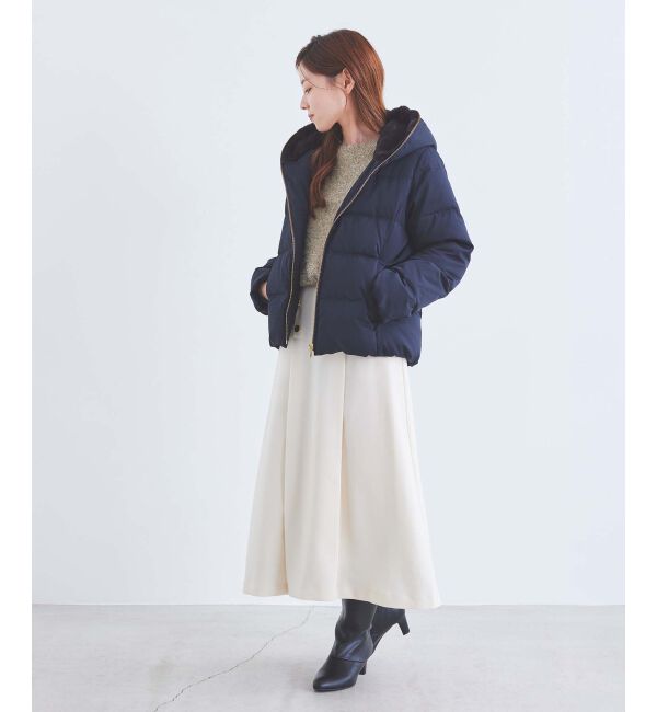 le.coeur blanc「《手洗い可能》カルゼマリントラペーズスカート」|スカート|