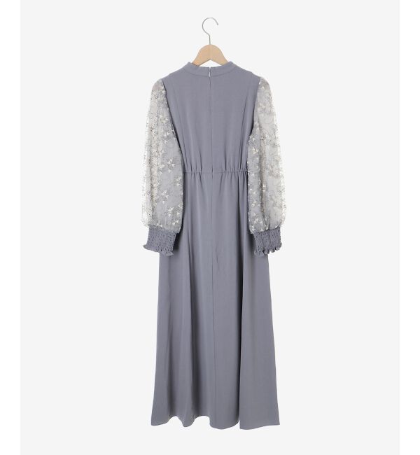 le.coeur blanc「スリーブエンブロイダリードレス」|ドレス|