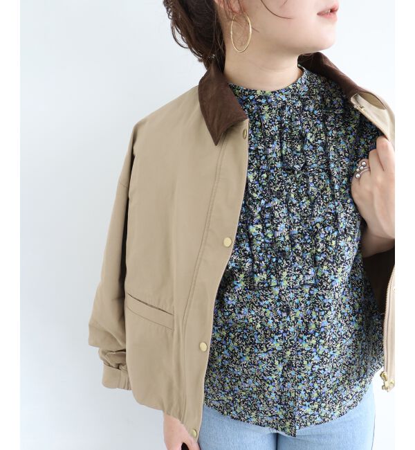  「《手洗い可能》リバティフロントフリルブラウス」|シャツ・ブラウス|