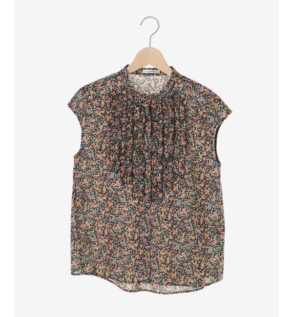  「《手洗い可能》リバティフロントフリルブラウス」|シャツ・ブラウス|