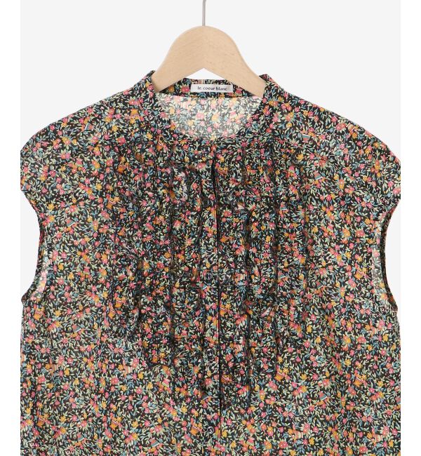  「《手洗い可能》リバティフロントフリルブラウス」|シャツ・ブラウス|