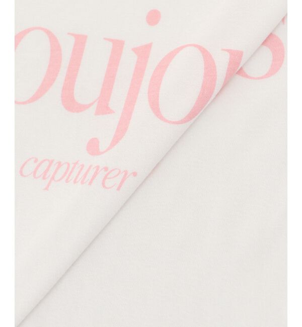  「toujoursロゴプリントフレンチTシャツ」|Tシャツ・カットソー|