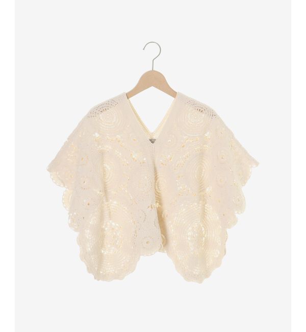  「TORRAZZO DONNAクロシェレースブラウス」|シャツ・ブラウス|アイボリー