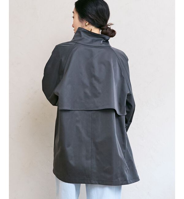  「ツイルストレッチステンカラーコート」|ステンカラーコート|