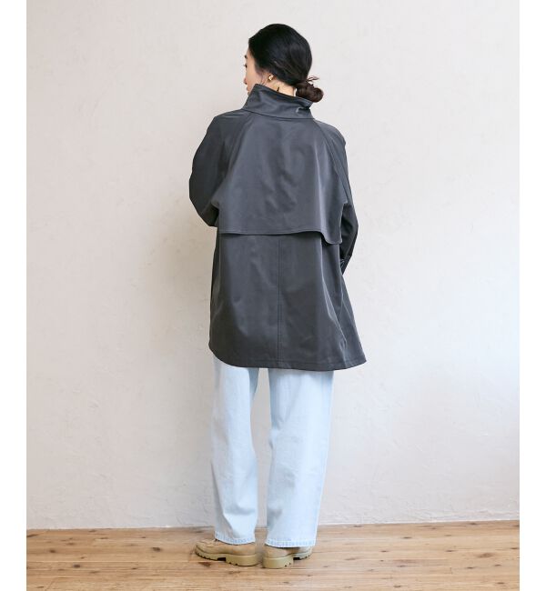  「ツイルストレッチステンカラーコート」|ステンカラーコート|