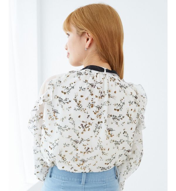 MAJESTICLEGON「リボン付きフリルブラウス」|シャツ・ブラウス|